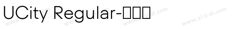 UCity Regular字体转换 UCity Regular字体转换